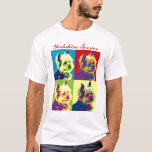 Yorkshire-Terrier-Pop-Kunst T-Shirt