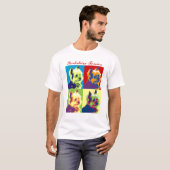 Yorkshire-Terrier-Pop-Kunst T-Shirt (Vorne ganz)