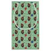 Yorkshire Terrier Portrait Kleine Geschenktüte (Rückseite)