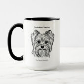 Yorkshire Terrier Portrait Tasse (Links)