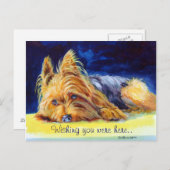 Yorkshire Terrier Postcards Postkarte (Vorne/Hinten)