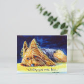 Yorkshire Terrier Postcards Postkarte (Stehend Vorderseite)