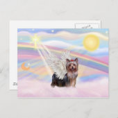 Yorkshire Terrier Postkarte (Vorne/Hinten)