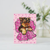 YORKSHIRE TERRIER POSTKARTE (Stehend Vorderseite)