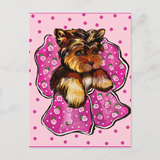 YORKSHIRE TERRIER POSTKARTE (Vorderseite)