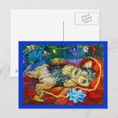Yorkshire Terrier Postkarte (Vorne/Hinten)