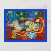 Yorkshire Terrier Postkarte (Vorderseite)