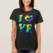 Yorkshire Terrier Pride Rainbow Liebe T-Shirt (Vorderseite)