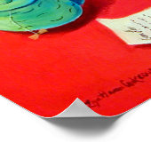 Yorkshire Terrier Print Poster (Ecke)