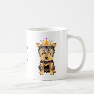 Yorkshire-Terrier-Prinzessin Dog Coffe Mug Gift Kaffeetasse