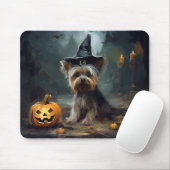 Yorkshire Terrier Pumpkins Halloween Beängstigend Mousepad (Mit Mouse)