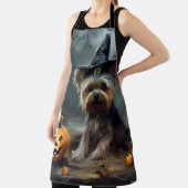 Yorkshire Terrier Pumpkins Halloween Beängstigend Schürze (InSitu)