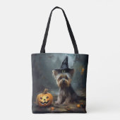Yorkshire Terrier Pumpkins Halloween Beängstigend Tasche (Rückseite)