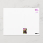 Yorkshire Terrier Puppy Dodge Lila Postkarte (Rückseite)