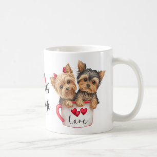 Yorkshire Terrier Puppy Dog Geschenk Valentines Yo Kaffeetasse