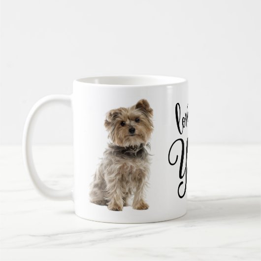 Yorkshire Terrier Puppy Dog Liebe Mein Yorkie Kaffeetasse (Links)