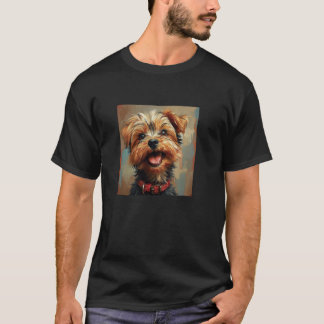 Yorkshire Terrier Puppy Laughing Graphic T-Shirt