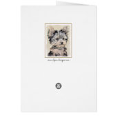 Yorkshire Terrier Puppy Painting Original Hundesch (Hinten)