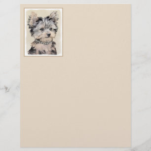 Yorkshire Terrier Puppy Painting Original Hundesch