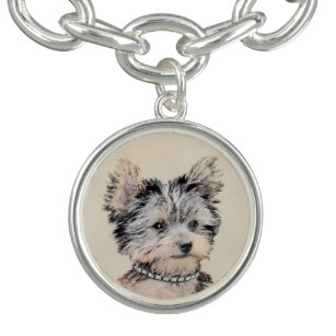 Yorkshire Terrier Puppy Painting Original Hundesch Armband