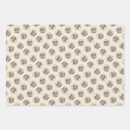 Yorkshire Terrier Puppy Painting Original Hundesch Geschenkpapier Set (Vorderseite)