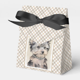 Yorkshire Terrier Puppy Painting Original Hundesch Geschenkschachtel