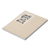 Yorkshire Terrier Puppy Painting Original Hundesch Notizblock (Rotiert)