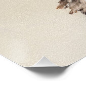 Yorkshire Terrier Puppy Painting Original Hundesch Poster (Ecke)