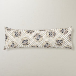 Yorkshire Terrier Puppy Painting Original Hundesch Seitenschläferkissen