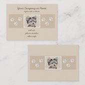 Yorkshire Terrier Puppy Painting Original Hundesch Visitenkarte (Vorne/Hinten)