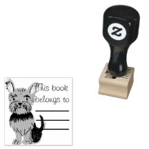 Yorkshire Terrier Puppy Personal Library Briefmark