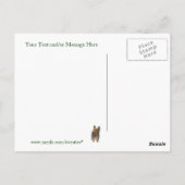 Yorkshire Terrier Puppy St Pattys - Anpassen Postkarte (Rückseite)