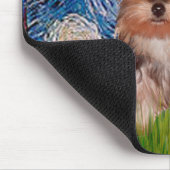 Yorkshire Terrier Puppy - Starry Night Mousepad (Ecke)