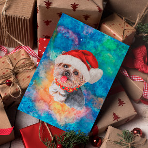 Yorkshire Terrier Rasse Hund Weihnachten