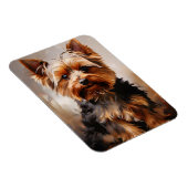 Yorkshire Terrier Realism Art Portrait Magnet (Rechte Seite)