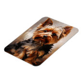 Yorkshire Terrier Realism Art Portrait Magnet (Linke Seite)