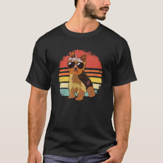 Yorkshire Terrier Retro Vintage Sonnenbrille Hund T-Shirt