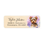 Yorkshire Terrier Return Address Label (Vorne)