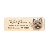 Yorkshire Terrier Return Address Label (Vorne)