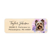Yorkshire Terrier Return Address Label (Vorne)
