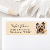 Yorkshire Terrier Return Address Label (Insitu)