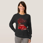 Yorkshire Terrier Riding Truck Valentine Butterfly T-Shirt (Vorne ganz)