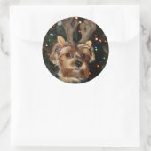 Yorkshire Terrier Round Sticker (Tasche)