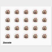 Yorkshire Terrier Round Stickers (Blatt)