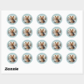 Yorkshire Terrier Round Stickers (Blatt)
