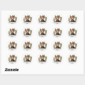 Yorkshire Terrier Round Stickers (Blatt)