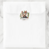 Yorkshire Terrier Round Stickers (Tasche)