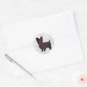 Yorkshire Terrier Runder Aufkleber (Umschlag)