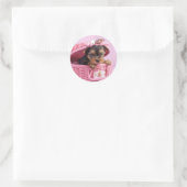Yorkshire Terrier Runder Aufkleber (Tasche)