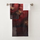Yorkshire Terrier Santa Claus Weihnachten Badhandtuch Set (Insitu)